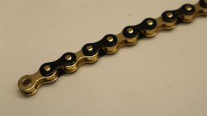 画像1: Izumi " Jet Black 1/8" Chain [Gold Black]