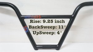 画像1: [Rise 9.25] Stranger"Piston 4PC"Bar [Up4° / Back11° / Matt ED Black]