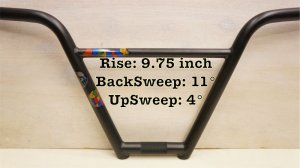 画像1: [Rise 9.75] Stranger "Zaferia 4PC" Bar [Up4°/ Back11°/ Matte Black]