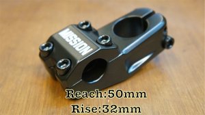 画像1: Mission" Control Forged"Stem [Reach 50mm / Rise 32mm / Black]