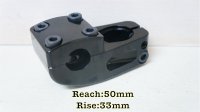 [Reach 50mm/ Rise 33mm] Odyssey "Broc V2" Stem [CNC/ Black].