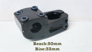 画像1: [Reach 50mm/ Rise 33mm] Odyssey "Broc V2" Stem [CNC/ Black].