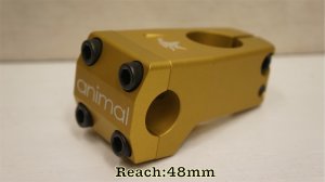 画像1: ~5%off~ Animal "JumpOff" Stem [Reach 48mm/Rise 10mm/Gold/FrontLoad].