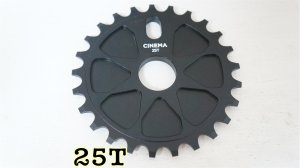 画像1: Cinema "Rock" Sprocket [25T/Black Ano /Bolt]