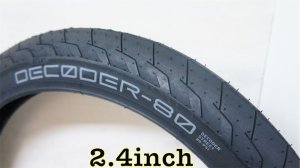 画像1: Eclat "Decoder" Tire [2.4/ 80 PSI / Black].