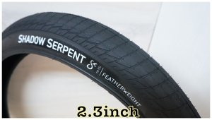 画像1: Shadow "Serpent " Tire[Black/2.3].