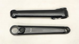 画像2: [165mm] Fiend "Segment" Crank [22mm Spindle/ 48Spline/ Black]