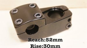 画像1: [Reach 52mm/ Rise 30mm] Odyssey "Boyd" Stem [TopLoad/ Black]