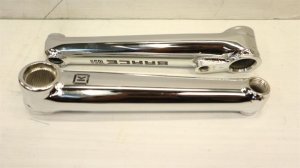 画像1: [165mm] Kink "Brace" Crank [22mm Spindle/ 48 Spline/ Chrome]