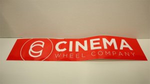 画像1: Cinema "Ramp" Sticker [Red]