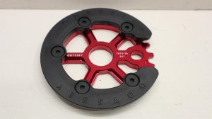 画像1: Odyssey "Utility Pro" Nylon Guard Sprocket [25T/Bolt/ Anodized Red]