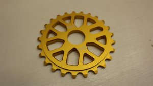 画像1: Fiend "Omicron" Sprocket [25T/Bolt/Matte Gold]