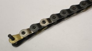 画像1: Shadow "InterLock" Chain [HalfLink/Gold Silver Black]