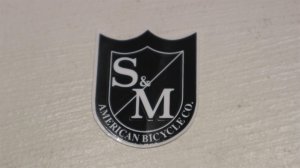 画像1: S&M "Logo" Sticker [M / Black]