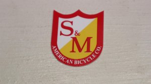 画像1: S&M "Logo" Sticker [S / Red]