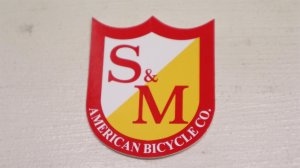 画像1: S&M "Logo" Sticker [M / Red]