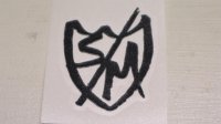 S&M "D.Cut" Sticker [L / Black]