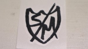 画像1: S&M "D.Cut" Sticker [L / Black]