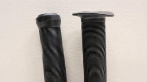 画像1: Durcus "Moto Raw" Grip [139mm×31mm/Black]