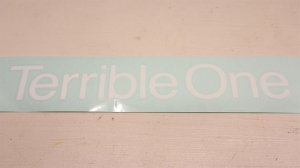 画像1: T-1 " Terrible One " Sticker [1pc / White / Die cut]