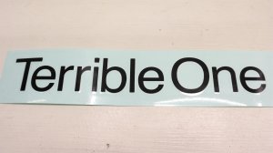 画像1: T-1 " Terrible One " Sticker [1pc / Black / Die cut]