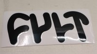 Cult "DieCut Decal" Sticker [151mm×61mm/ Black].