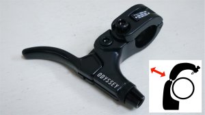 画像1: [Right]Odyssey "Mono"BrakeLever [開閉タイプ/Small/Black]