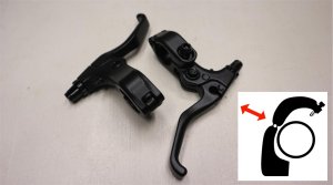 画像1: [左右セット] Role "Clamp" BrakeLever [開閉タイプ/Black].