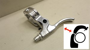 画像1: [Left] Mission "Captive"BrakeLever [開閉タイプ/Silver]