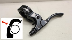 画像1: [Left] Mission "Captive"BrakeLever [開閉タイプ/Black].