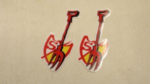 画像1: S&M "LTD PitchFork" Sticker [2pc]