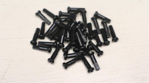 画像1: DT Swiss "Brass" Nipple [40pc/ 16mm/ Black].