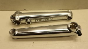 画像1: [160mm] Mission "Transit V3" Crank Set [19mm Spindle/ 8 Spline/ Chrome].