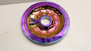 画像1: [26T] Stress "Disco" Guard Sprocket [Oil Slick]