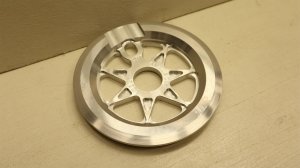画像1: [26T] AliveIndustry "Sevenstar Guard" Sprocket [Silver]