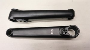画像1: [160mm] Fiend "Segment" Crank [22mm Spindle/ 48 Spline/ Black]