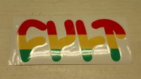 Cult "DieCut Decal" Sticker [151mm×61mm/ Rasta]