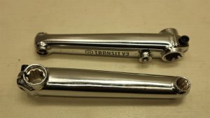 画像1: [165mm] Mission "Transit V3" Crank Set [19mm Spindle/ 8 Spline/ Chrome]