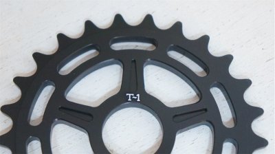 画像1: [25T] TerribleOne "Logan's Run" Sprocket [Black].