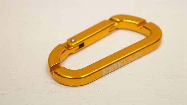 画像1: Kink Carabiner Spoke Wrench [3.2mm & 3.4mm /ニップルレンチ /Gold] (1)