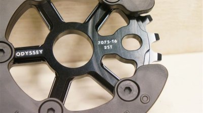 画像2: Odyssey "Utility Pro" Nylon Guard Sprocket [25T/ Black /Bolt]