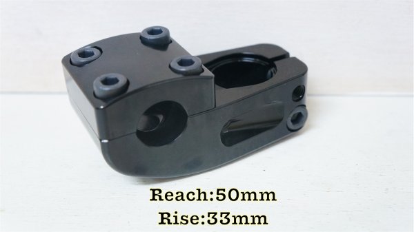 画像1: [Reach 50mm/ Rise 33mm] Odyssey "Broc V2" Stem [CNC/ Black]. (1)