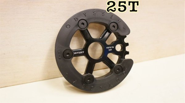 画像1: Odyssey "Utility Pro" Nylon Guard Sprocket [25T/ Black /Bolt] (1)