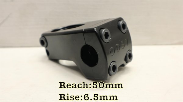 画像1: [Reach 50mm/ Rise 6.5mm] Odyssey "CFL3" Stem [CNC/ Black]. (1)