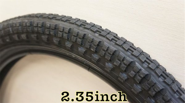 画像1: [2.35] Odyssey "MikeAitken Knobby" Tire [80PSI/Black] (1)