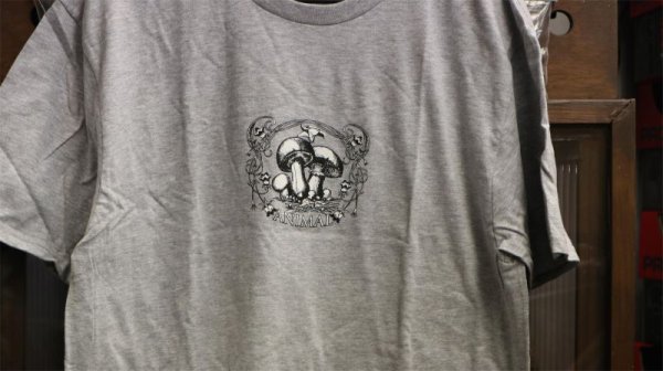 画像2: ~5%off~ Animal "Mushroom" Tee [L / Grey] (2)