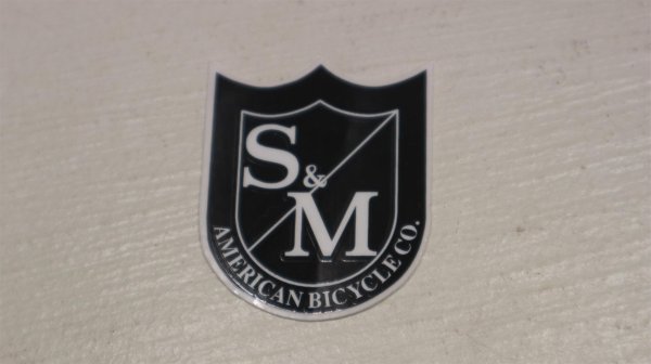 画像1: S&M "Logo" Sticker [M / Black] (1)