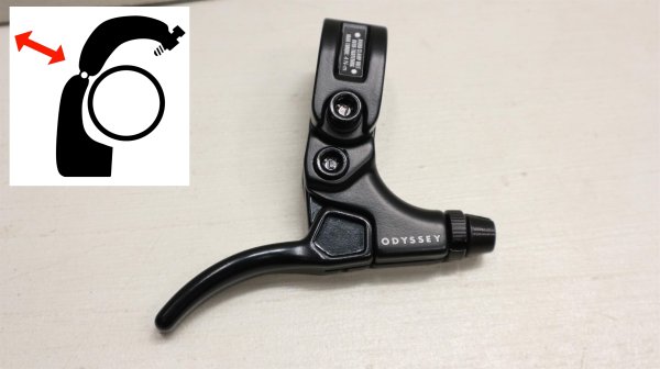 画像1: [Right] Odyssey "Mono" BrakeLever [開閉タイプ/Small/Black]. (1)