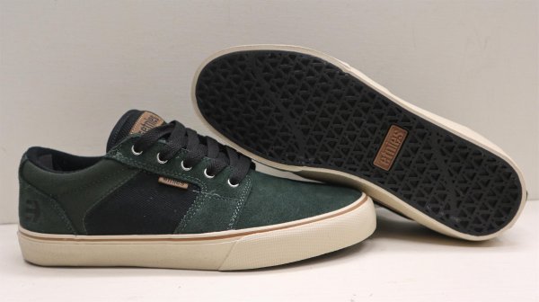 画像1: Etnies "Barge LS" Shoes [26.5cm/Green Black] (1)
