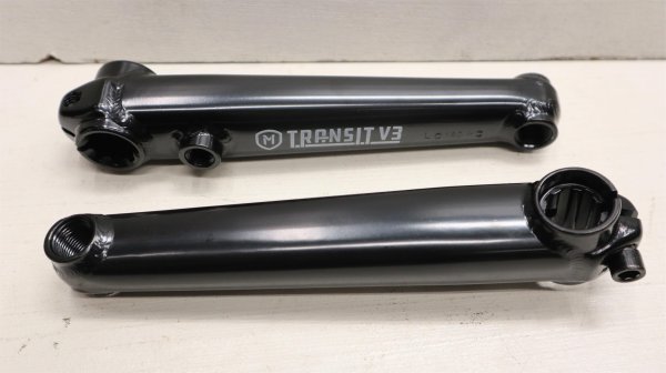 画像1: [160mm] Mission "Transit V3" Crank Set [19mm Spindle/ 8 Spline/ Black] (1)